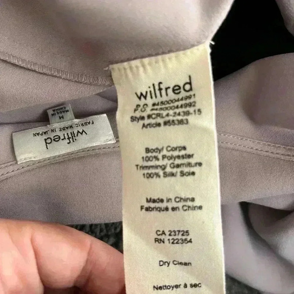 Wilfred Lavender Sleeveless Top in Polyester and Silk Size M - Picture 5 of 7